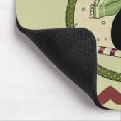 スキーペンギンホリデーTシャツとギフト マウスパッド (コーナー)