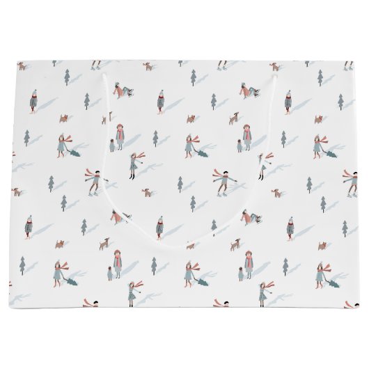 スキーホリデイ抱き枕 ラージペーパーバッグ (正面)