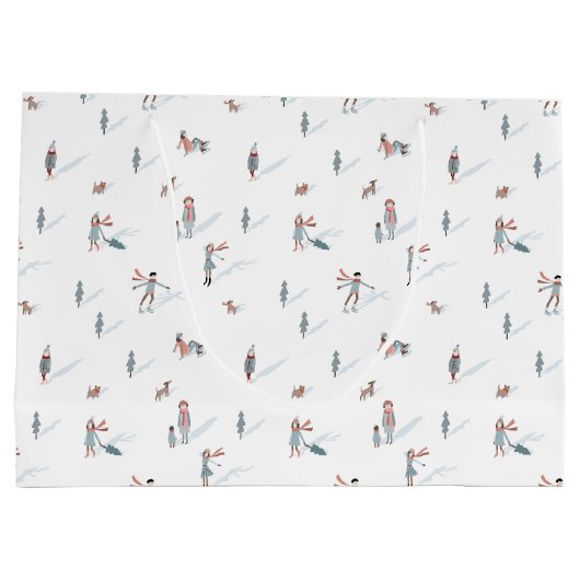 スキーホリデイ抱き枕 ラージペーパーバッグ (裏面)