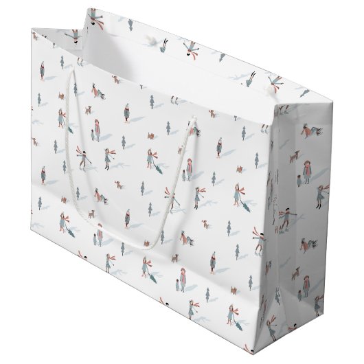 スキーホリデイ抱き枕 ラージペーパーバッグ (正面アングル)