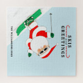 スキーホリデークリスマスジグソーパズル ジグソーパズル (横)