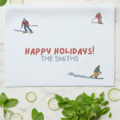 スキーホリデー キッチンタオル (折り畳み)