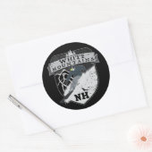 スキーホワイトマウンテンズNH ラウンドシール (封筒)