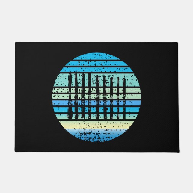 スキーボードコレクション ドアマット (正面)