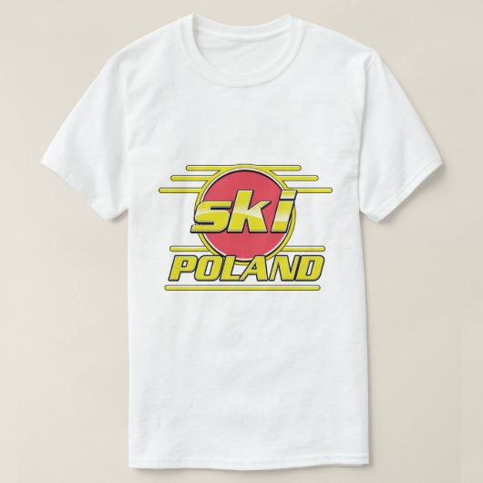 スキーポーランド80sロゴ tシャツ (デザイン正面)
