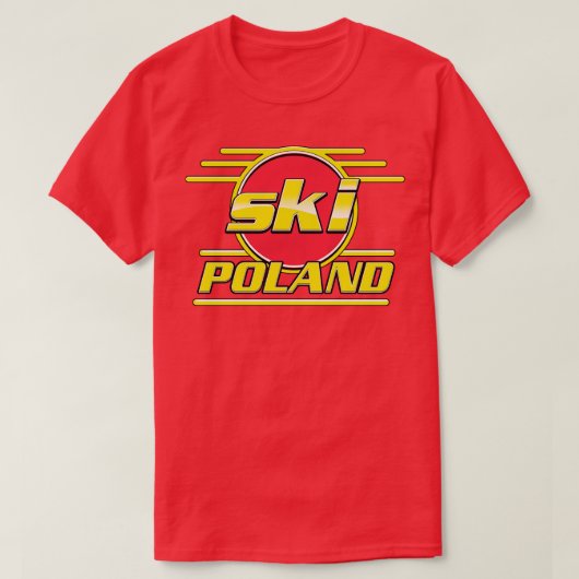 スキーポーランド Tシャツ (デザイン正面)