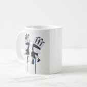 スキーポールとグローブマグ コーヒーマグカップ (正面左)
