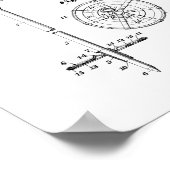 スキーポールグリップ及びリングや輪特許 ポスター (角)