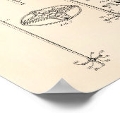 スキーポール1966特許芸術オールドピーパー ポスター (角)