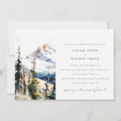 スキーマウンテンテルリザードコロラドリハーサルディナー 招待状 (正面)