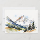 スキーマウンテンテルリザードコロラドリハーサルディナー 招待状 (裏面)