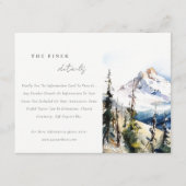 スキーマウンテンテルリドコロラド結婚州の詳細 エンクロージャーカード (正面)