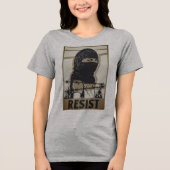 スキーマスクシャツで女性に対抗する トライブレンドTシャツ (正面)
