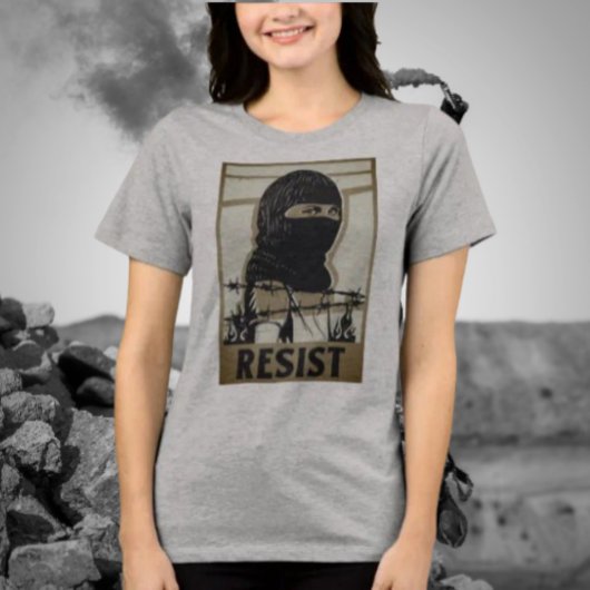 スキーマスクシャツで女性に対抗する トライブレンドTシャツ