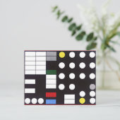 スキーマティック・コンポジション、抽象芸術 ポストカード (スタンド正面)