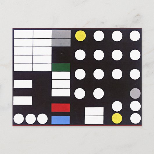 スキーマティック・コンポジション、抽象芸術 ポストカード (正面)