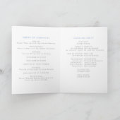 スキーモダン斜面マウンテンウィンターウェディング プログラム (内部)