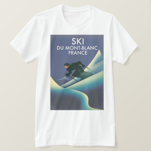 スキーモンブランフランス Tシャツ (デザイン正面)