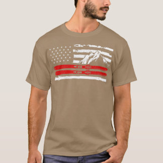 スキーヤーのためのアメリカのスキーギフト Tシャツ