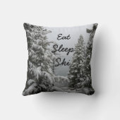 スキーヤーのための装飾用クッション クッション (裏面)