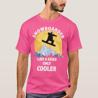 スキーヤーのようなスノーボクールーター-素晴らし Snowb Tシャツ