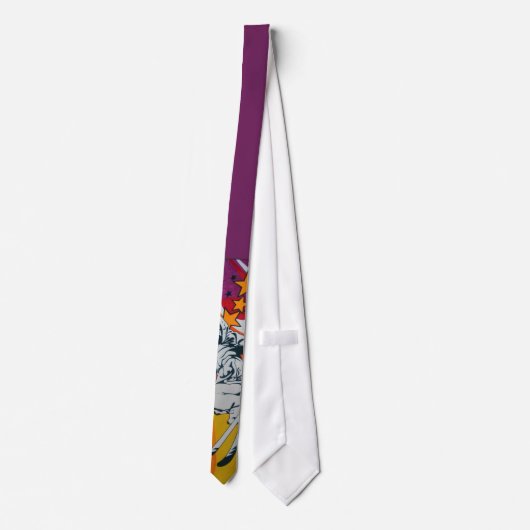 スキーヤーのタイ ネクタイ (裏面)