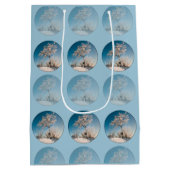 スキーヤーの停止 ミディアムペーパーバッグ (裏面)