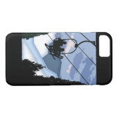 スキーヤーの十分のリフト Case-Mate iPhoneケース (裏面(横))