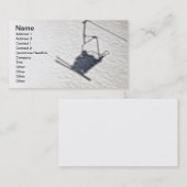 スキーヤーの影 名刺 (正面/裏面)