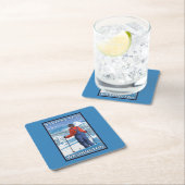 スキーヤーの賞賛-スティーヴンスのパス、ワシントン州 スクエアペーパーコースター (インサイチュ)