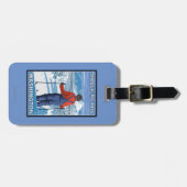 スキーヤーの賞賛- Snoqualmieのパス、ワシントン州 ラゲッジタグ (正面横)