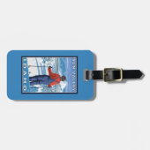 スキーヤーの賞賛- Sun Valley、アイダホ ラゲッジタグ (正面横)