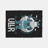 スキーヤーの雪の守護聖人のUllr Norse神と フリースブランケット (正面(横))