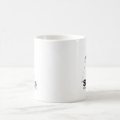 スキーヤーはより速く降ります コーヒーマグカップ (中央)