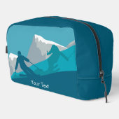 スキーヤーアルパインスキーパーソナライズされた ドップキット (右コーナー)