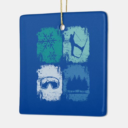 スキーヤーズウィンタースポーツ セラミックオーナメント (左)