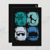 スキーヤーズウィンタースポーツ ポストカード (正面/裏面)