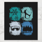 スキーヤーズウィンタースポーツ ワインラベル (シングルラベル)