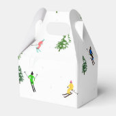 スキーヤーズスキーイラストレーションスキークリスマスクリスマス フェイバーボックス (正面サイド)