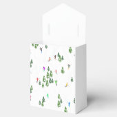 スキーヤーズスキーイラストレーションスキークリスマスクリスマス フェイバーボックス (オープン)