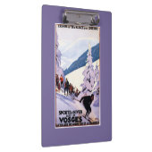 スキーヤーポスターを見ている見物人 クリップボード (右)