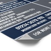 スキーヤーポートレート、スキー/スノーボーディングレッスン/クラス ポスター (角)