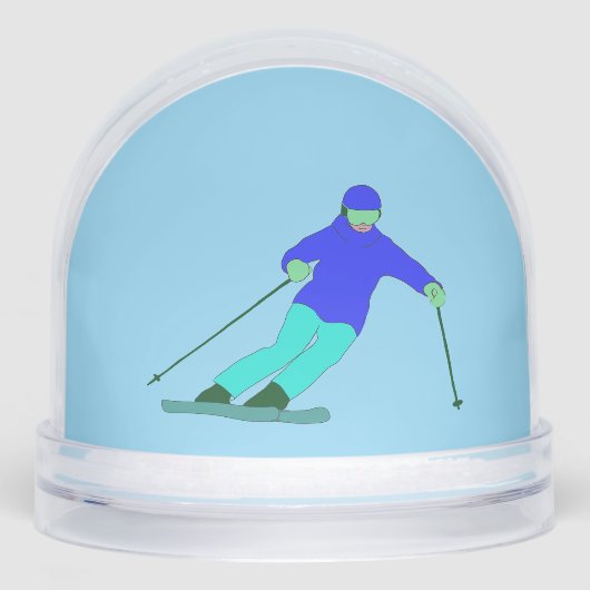 スキーヤー冬スキー (正面)