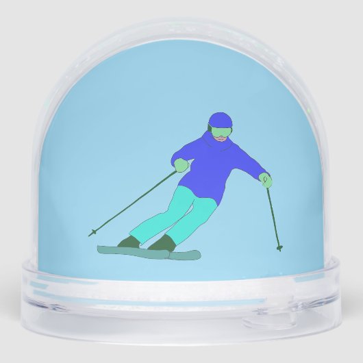 スキーヤー冬スキー (裏面)