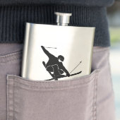 スキーヤー向けスキートリックグラフィックパーソナライズされたス フラスク (インサイチュ)