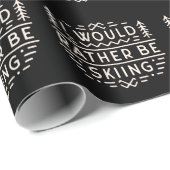 スキーヤー引用文クロスカントリースキー引用文レトロ ラッピングペーパー (ロールコーナー)