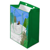 スキーヤー抱き枕 ミディアムペーパーバッグ (正面アングル)