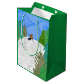 スキーヤー抱き枕 ミディアムペーパーバッグ (裏面アングル)