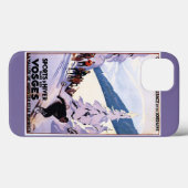 スキーヤー観戦ポスター Case-Mate iPhoneケース (裏面 (横))