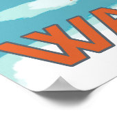 スキーヤー運ズスノースキー – スティーブンス峠,ワシントン州 ポスター (角)